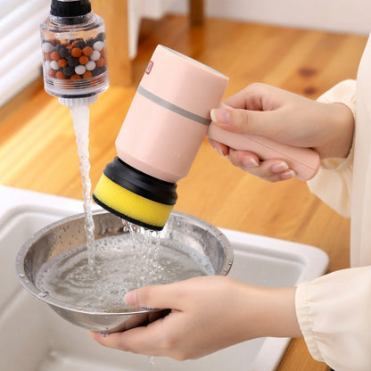 Electric Cleaning Brush with Rotating Head